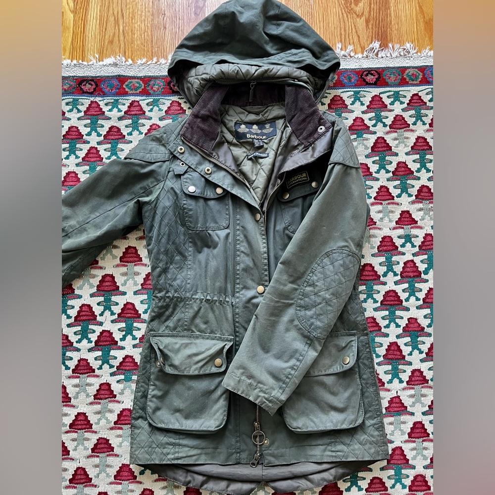 Women’s Barbour Waxed Jacket Size 2
